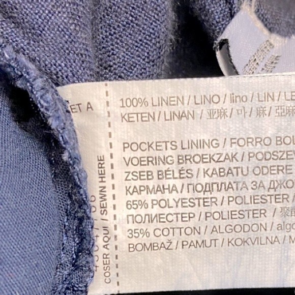 Mango Women’s 100% Linen Pants - Picture 7 of 7